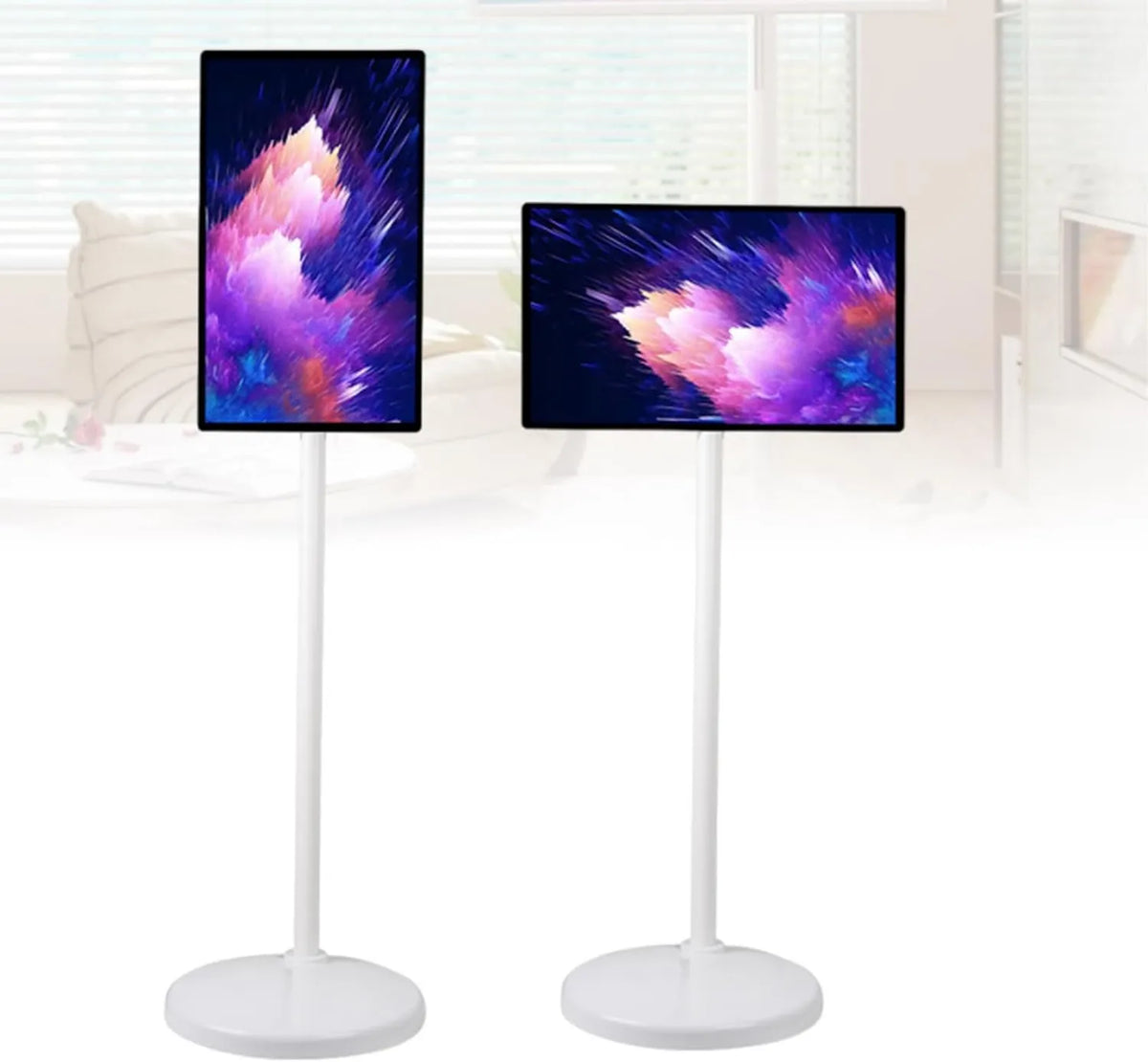 KAIKAFEI, Produkt mobilny przenośny telewizor, 4K 32 Inch Tactile Television, Android 14 OS, Idealny do Desktop, Dom i do użytku na zewnątrz Wydarzenia w