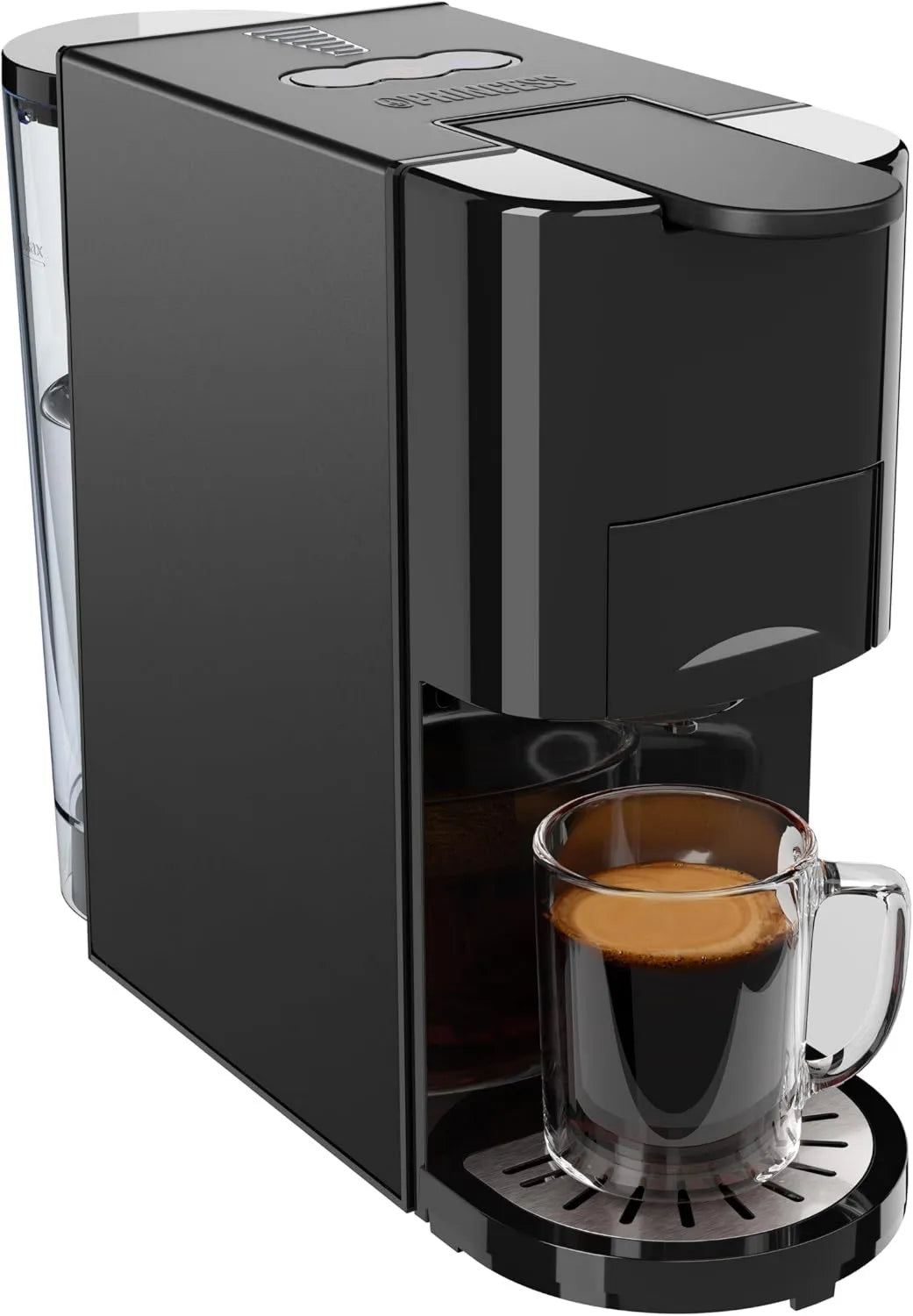Princess ekspres ciśnieniowy, 19 bar, 800 ml, 1450 W, Multi Capsule ekspres do kawy, włoska pompa 19 barów, zbiornik na wodę 800 ml, wyjmowane części
