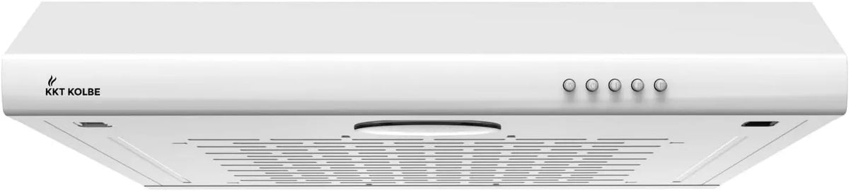 KKT KOLBE okap kuchenny, Okap próżniowy UBH600 W, 60 cm, odwracalny, biały, przyciskiem podania