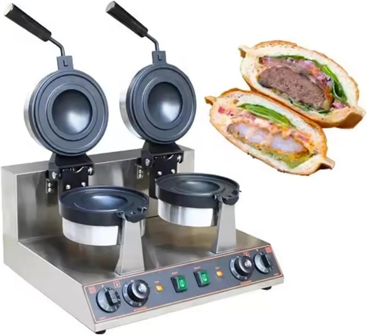 LSHFYV gofrownica / opiekacz, Gotowanie naczynia, 50 do 300°C, UFO, profesjonalne, Elektryczne Panini Prasa Anti-stick
