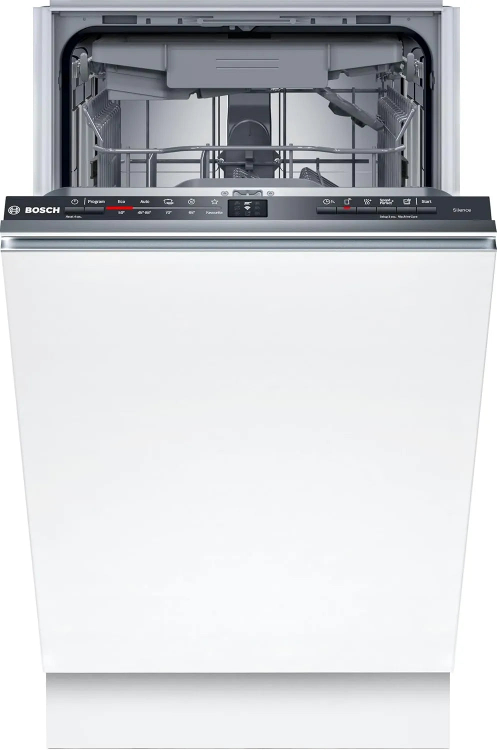 BSH Hausgeräte GmbH zmywarka wolnostojąca, Bosch SPV2HMX02E Zmywarka do naczyń, 45 cm, Strona główna Connect, aquaStop, szczupły format, w pełni zintegrowana, czerwony, 3-wysokość regulowany górny kosz