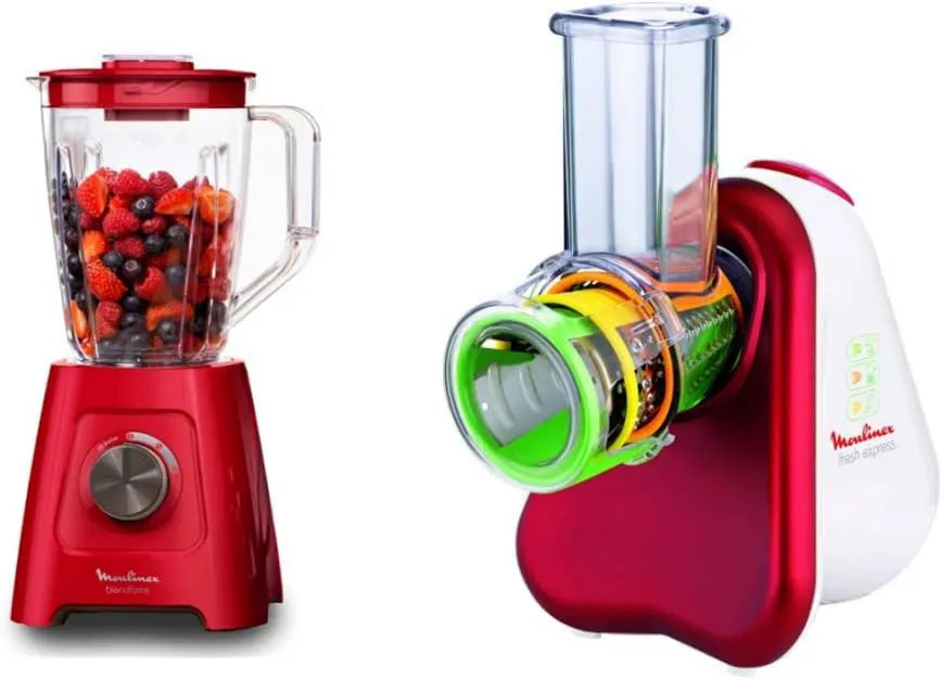 Moulinex blender kielichowy, Express3 Blender, 2 l, 600 W, 200 W, 2 prędkości + funkcja pulsu, Całkowita pojemność 2 l