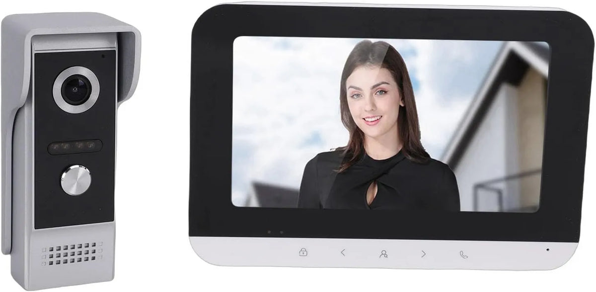 Wideodomofon, 1080P, sterowanie WiFi, zasilanie akumulatorowe, zdalne sterowanie, Asixxsix System Wideodomofonowy, Zdalne Odblokowanie Aplikacji Tuya