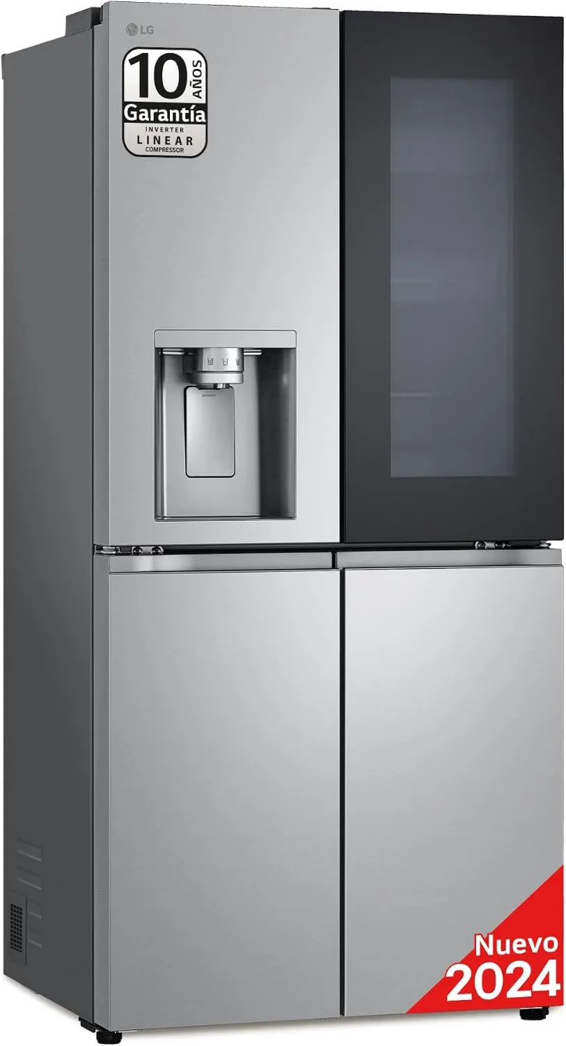 LG GMG861MBAE lodówka z zamrażarką, 508 l, 40 dB, sterowanie WiFi, InstaView Slim Multi-Door, dozownik lodu, kruszonego lodu z nano, Total NoFrost