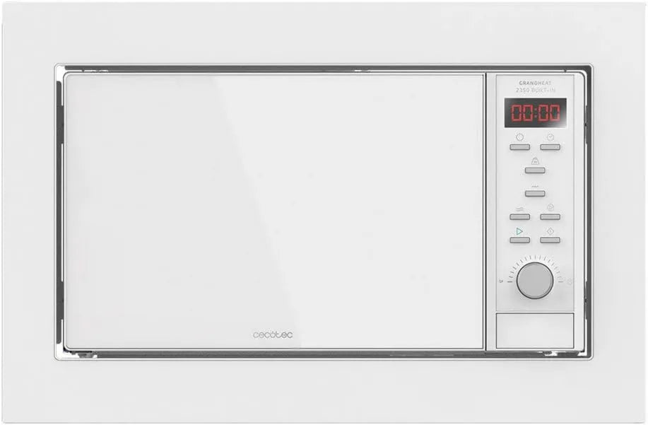 Cecotec kuchenka mikrofalowa, GrandHeat 2350, 27 cm, 23 l, 900 W, 9 programów, minutnik, grill, mikrofalówka, czarny, 9 wstępnie skonfigurowanych funkcji