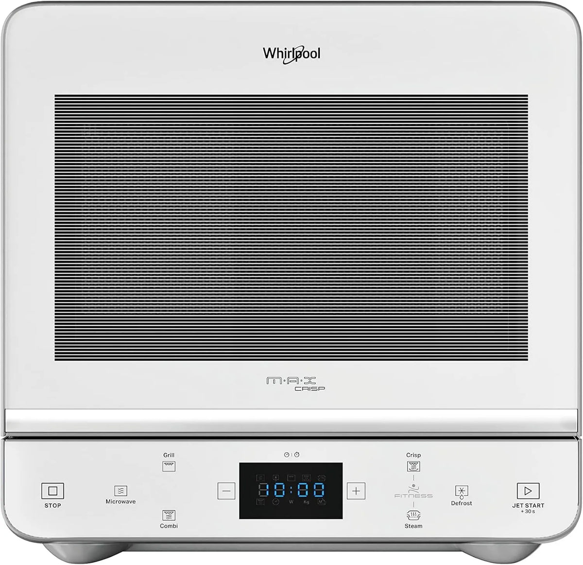 Whirlpool kuchenka mikrofalowa, Produkt para, MAX 49 WSL z grill kwarcowy Dual CRISP funkcja, Bezpieczeństwo dzieci