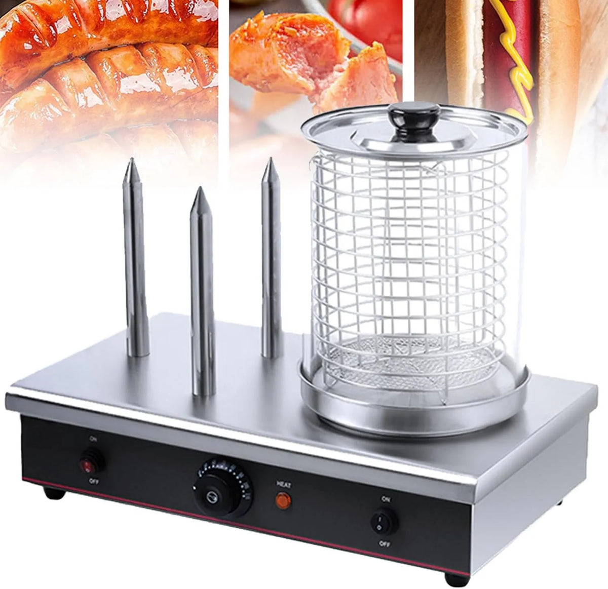 Cashwise, Hot maszyna, Kuchenka, Grill, 700 W, para, Profesjonalne, Stal nierdzewna, Ogrzewanie funkcji