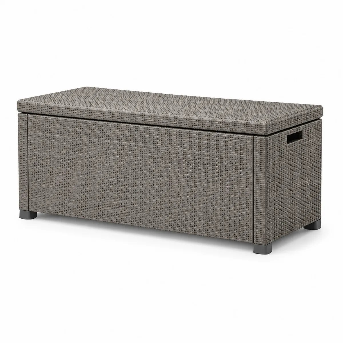 Skrzynia ogrodowa z polipropylenu szara 117 cm x 45 cm x 57 cm