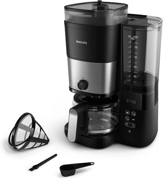 PHILIPS, All- in-1 HD7900 / 50 elektryczny ekspres do kawy, 1.25 l, IPS slab, Glass Pichet 1.25 l Tout-en-1 HD7900/50