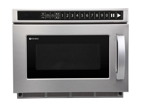 HENDI, kuchenka mikrofalowa, 18 l, 1800 W, 230 V, USB, Profesjonalne, Stal nierdzewna, 560x419x, 336 mm, Port USB