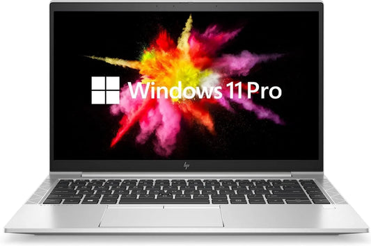 Amazon Renewed, HP 4650U Laptop, 14 cali, Full HD, Profesjonalny, SSD 512 GB, Windows 11 Pro, AMD Ryzen 5 Pro, 8 GB RAM, FHD 14 'ekran, CAM