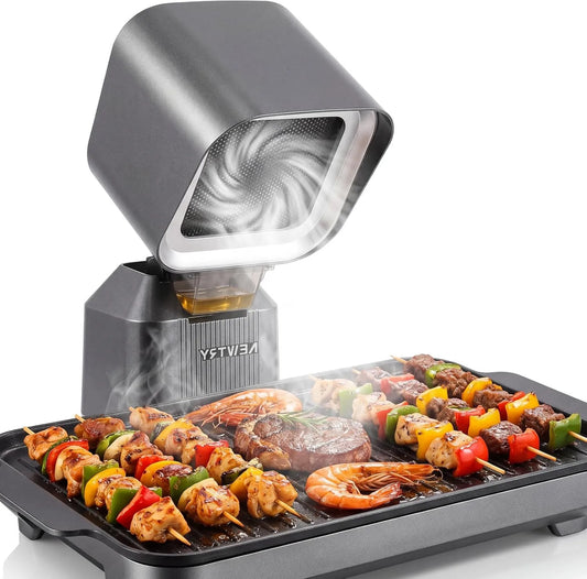 NEWTRY okap kuchenny, Kamizelka, przenośne, kemping, wielofunkcyjny grill, camper, waswable filtry, mocny, łatwy do czyszczenia, trwały