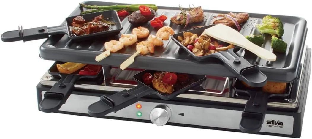 Silva-Homeline, R 088 Aparatura, 1400 W, czarna, Silva Homeline PK- Scratch maszyny 8 patelni czarny 1400 W