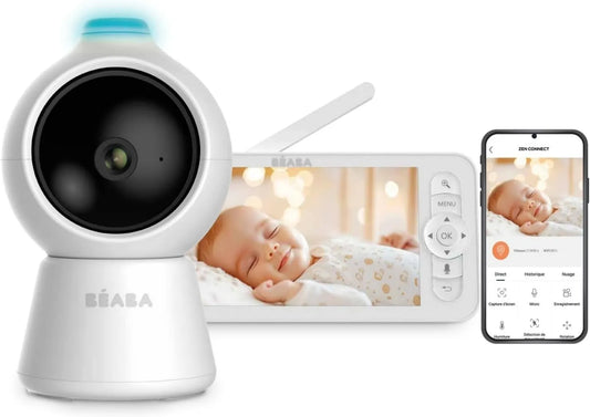 Béaba, Babyphone, monitor wideo dla dzieci, biały, BEABA