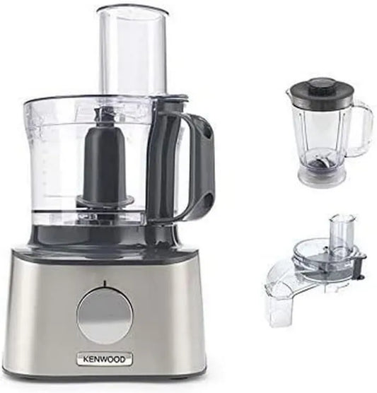 Kenwood FDM304SS robot kuchenny, 2,1 l, 800 W, Multipro Compact, wydajny pojemnik roboczy, akcesoria do mieszania akrylowego, metalowa obudowa