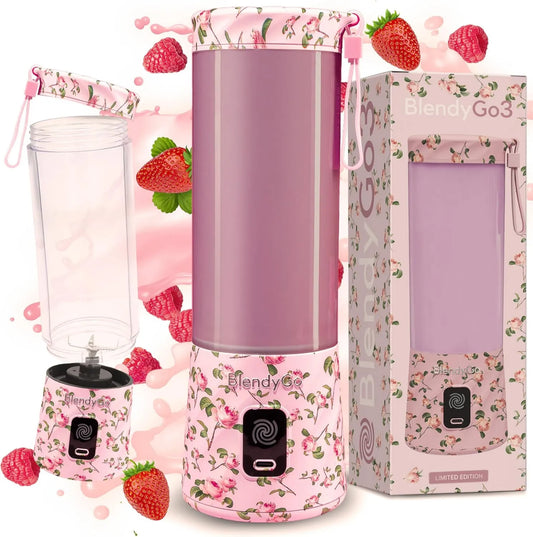 BlendyGo, Mikser, przenośny, USB, 550 ml, bez BPA-, wyciskany z USB