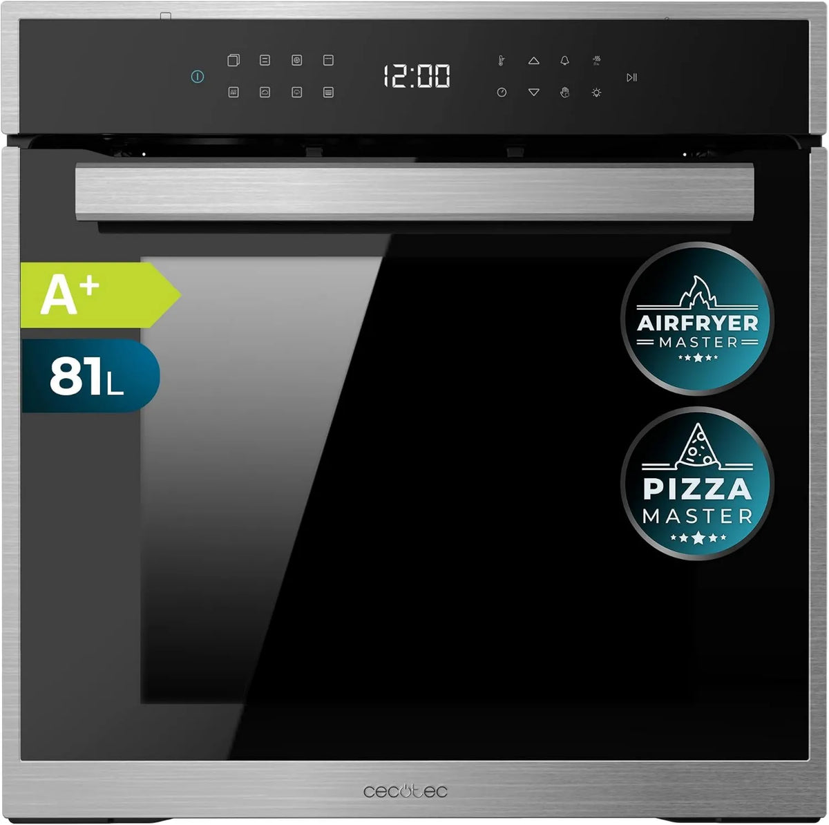 Cecotec P506000 X2 piekarnik elektryczny, 3400W, funkcja pary, 11 funkcji z Airfryer Master, Pizza Master, Steam Base