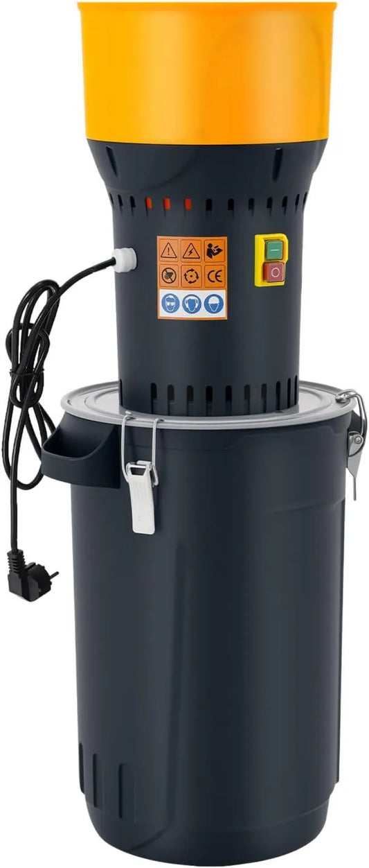 Elektryczny młynek do zbóż, 1000 W, młynek do ziarna, młynek do zboża, młynek do paszy z 5 sitkami szlifierskimi do zbóż