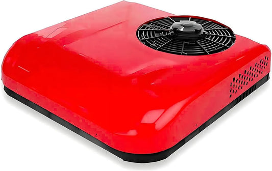 XUXIAO, Klimatyzator 12 V / 24 V Red- 24 V, 800 W, 12 V, kemping, czerwony, 7500 BTU zimno, 10.5 V, 21, 5 V 12 V/24 V Red-24 V