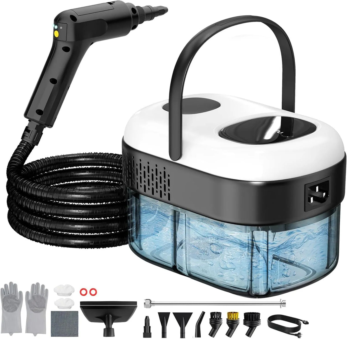 Granarbol myjka parowa, Elektryczna grzejnik, 2500 W, 3 poziomów, duży zbiornik, para, sprężony środek do czyszczenia pary, 2500 W przenośny spray do podłogi
