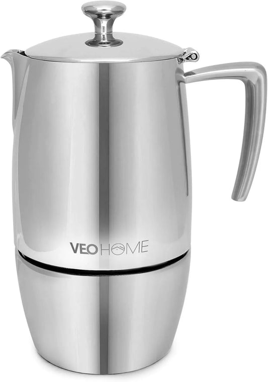VeoHome, Elektryczny ekspres do kawy, stal nierdzewna, 500 ml