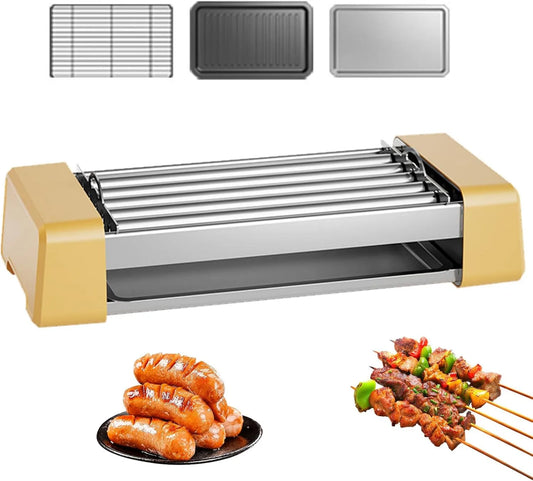 Generic, Piec do grillowania, 500 W, powłoka non- stick, restauracja, piec Sausisse 500 W, 5 Walców non- stick