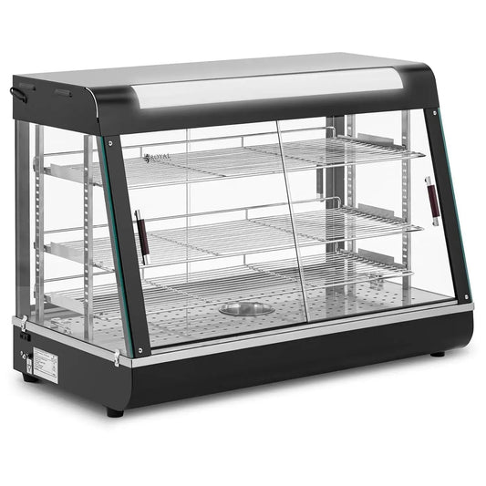 Helloshop26, Produkt 150 litrów 1.600 W 3 siatki magazynowe gumowe hartowane szkło czarne stal 14 _ 0010224
