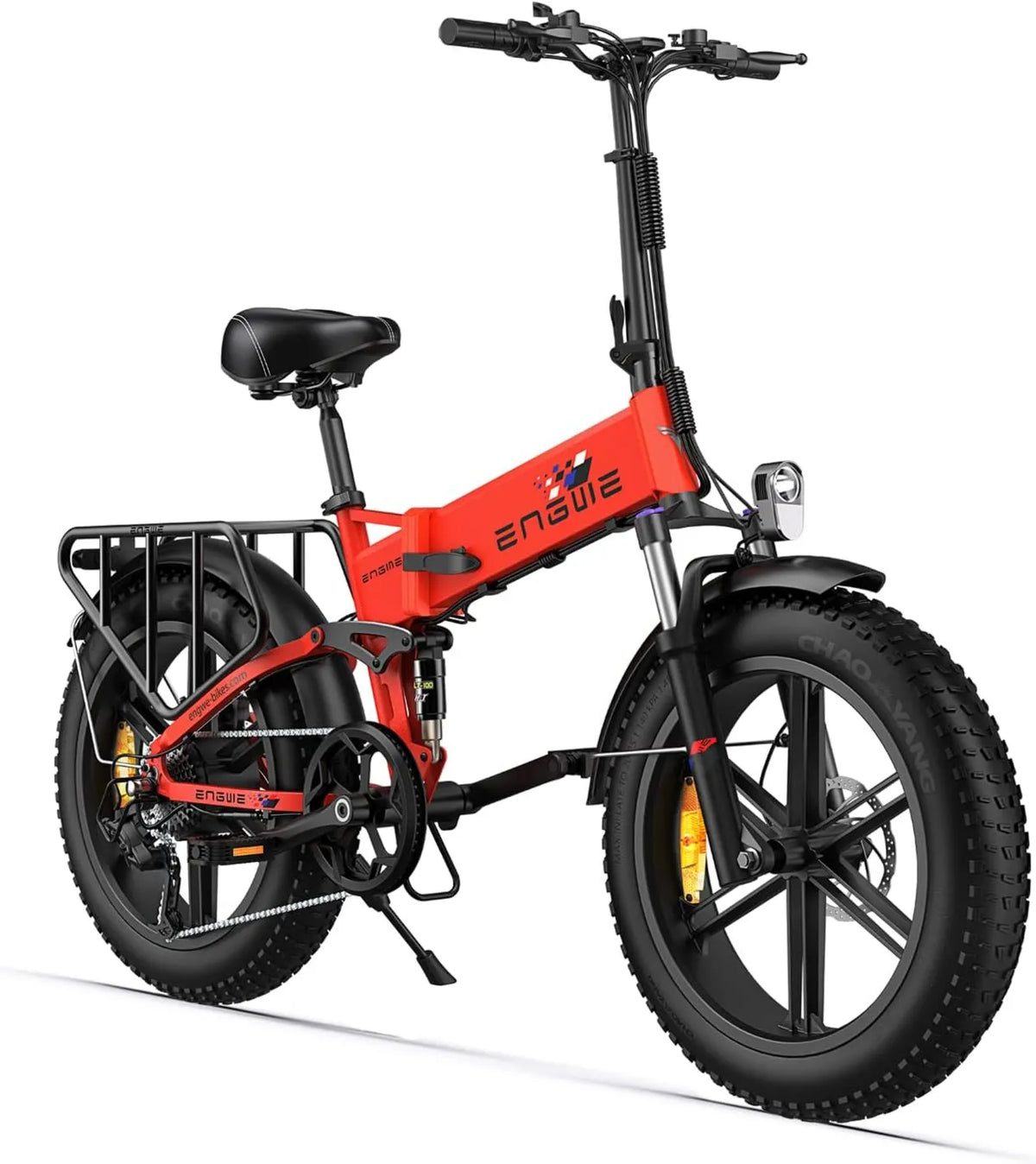 25KM/H 100KM rower elektryczny, ENGWE Składany rower elektryczny 250W, 20'×4.0' z grubymi oponami do wszystkich terenów rower elektryczny