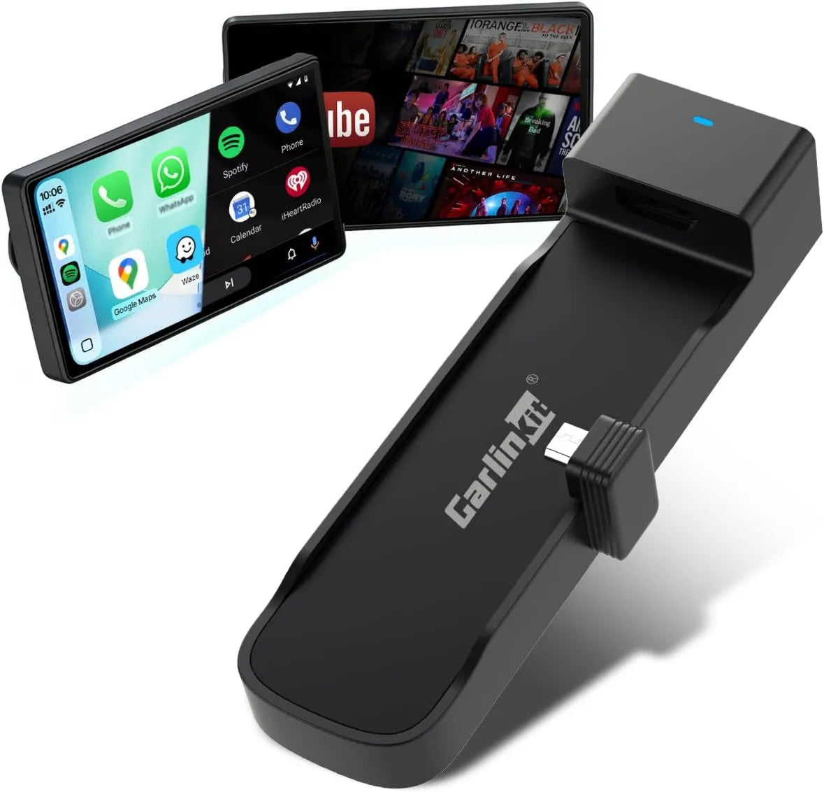 Carlinkit, Inteligentna telewizja, TV, Android OS, TV Stick FireDrive Link Pro Adapter Podłącz ekran TV ogniową do ekranu Media