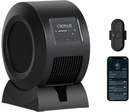 CYCPLUS, Wentylator, Bluetooth, aplikacja, silnik BLDC