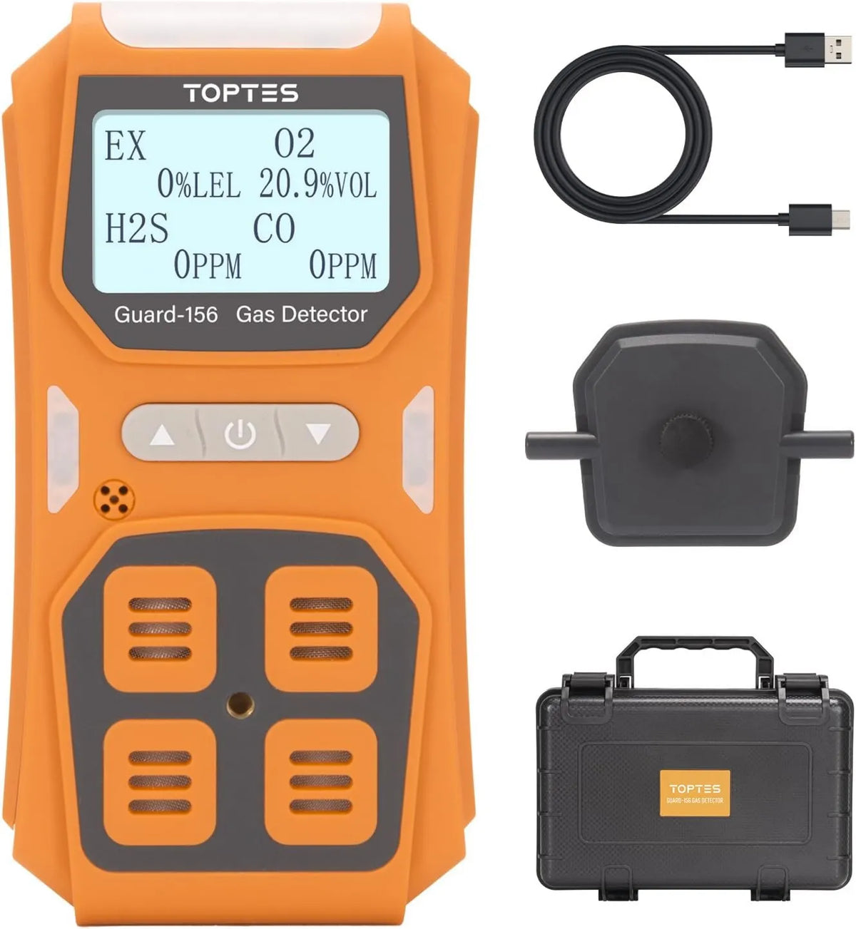 TOPTES, Detektor H2S, do detektora H2S, Triple Visual Alarm Guard-156