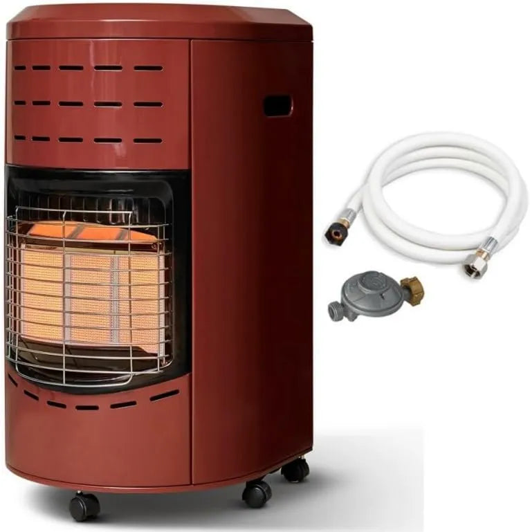 FAVEX, naczynia do gotowania, 4200 W, klasa energetyczna A, czerwony, Podczerwień gazu podgrzewanie, do 40 m², 3 mocy grzewcze