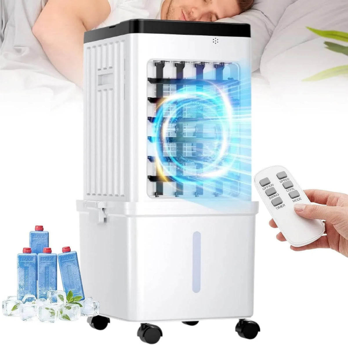 MhWrughts, Odświeżacz powietrza, 15 l, przenośny, licznik, 3 prędkości