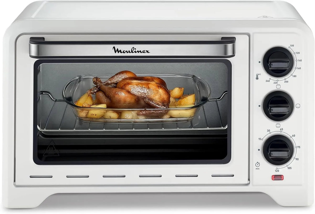 Moulinex OX441110 piekarnik elektryczny, 22,6 cm, Piekarnik Optimo 19 L, pieczenie chleba, 6 trybów pieczenia, tradycyjne ciepło
